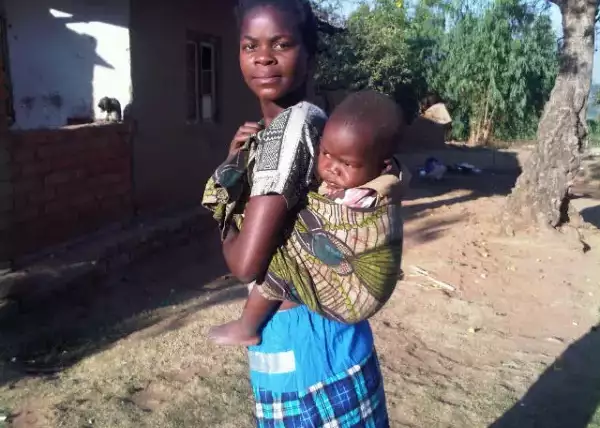 Carrying baby in Malawi